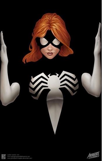 Picture of Avengers Spider-Woman JTC Negative Space Print